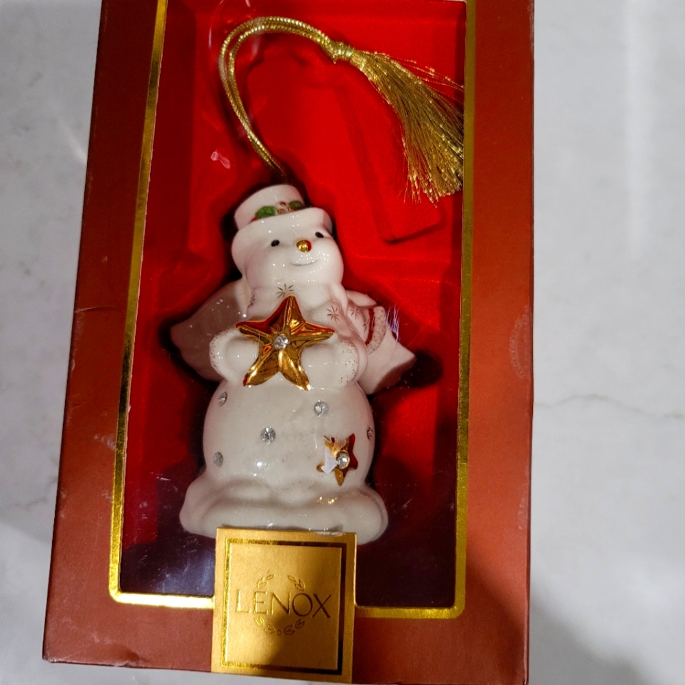 Lenox snowman ornament